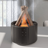 FlareMist Aroma Luftbefeuchter | Ultraschall Flammenlicht Diffuser | Luftbefeuchter mit Duftöl-Funktion | Entspannendes Wohnaccessoire