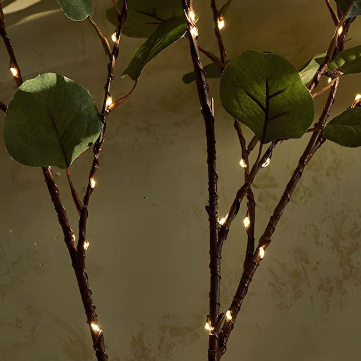 LUMIVISTA Olive Licht – Mediterrane LED-Lichterzweige Für Stimmungsvolle Und Kabellose Dekoration