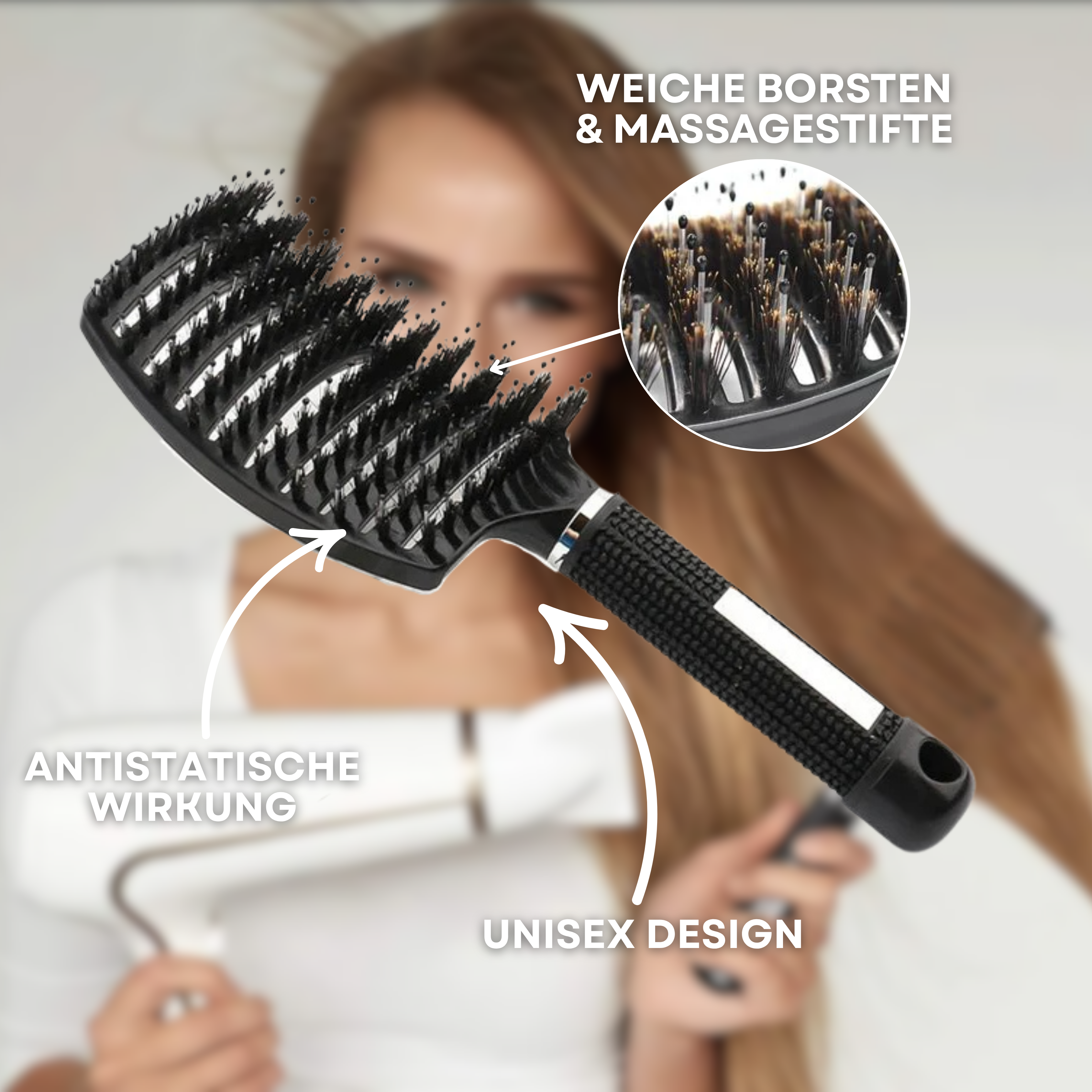 Magisch Entwirrer Bürste – Magische Haarbürste Für Schmerzfreies Entwirren & Glänzendes Haar