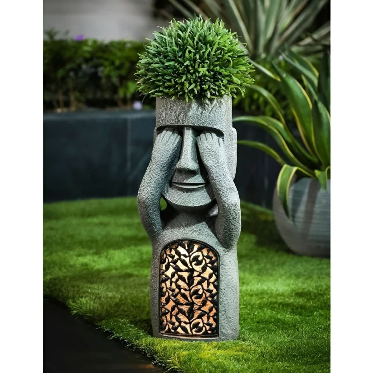 Magisch Trio – Solar-Harz Gartenstatuen für Bezaubernde Atmosphäre