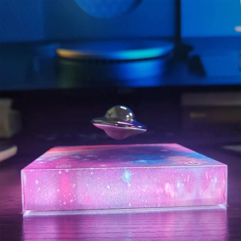 Sternenglanz – Magnetische Lichtdiode Nachtlampe Mit Schwebendem Raumschiff-Design