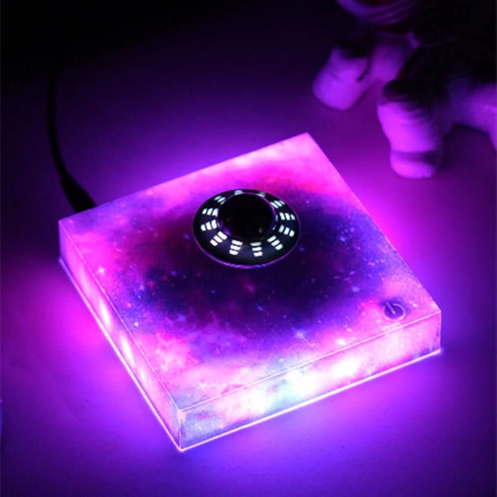 Sternenglanz – Magnetische Lichtdiode Nachtlampe Mit Schwebendem Raumschiff-Design