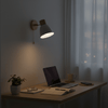YADIEL Wand Lampe – Nordische Wandlampe Aus Holz Mit Zugschalter