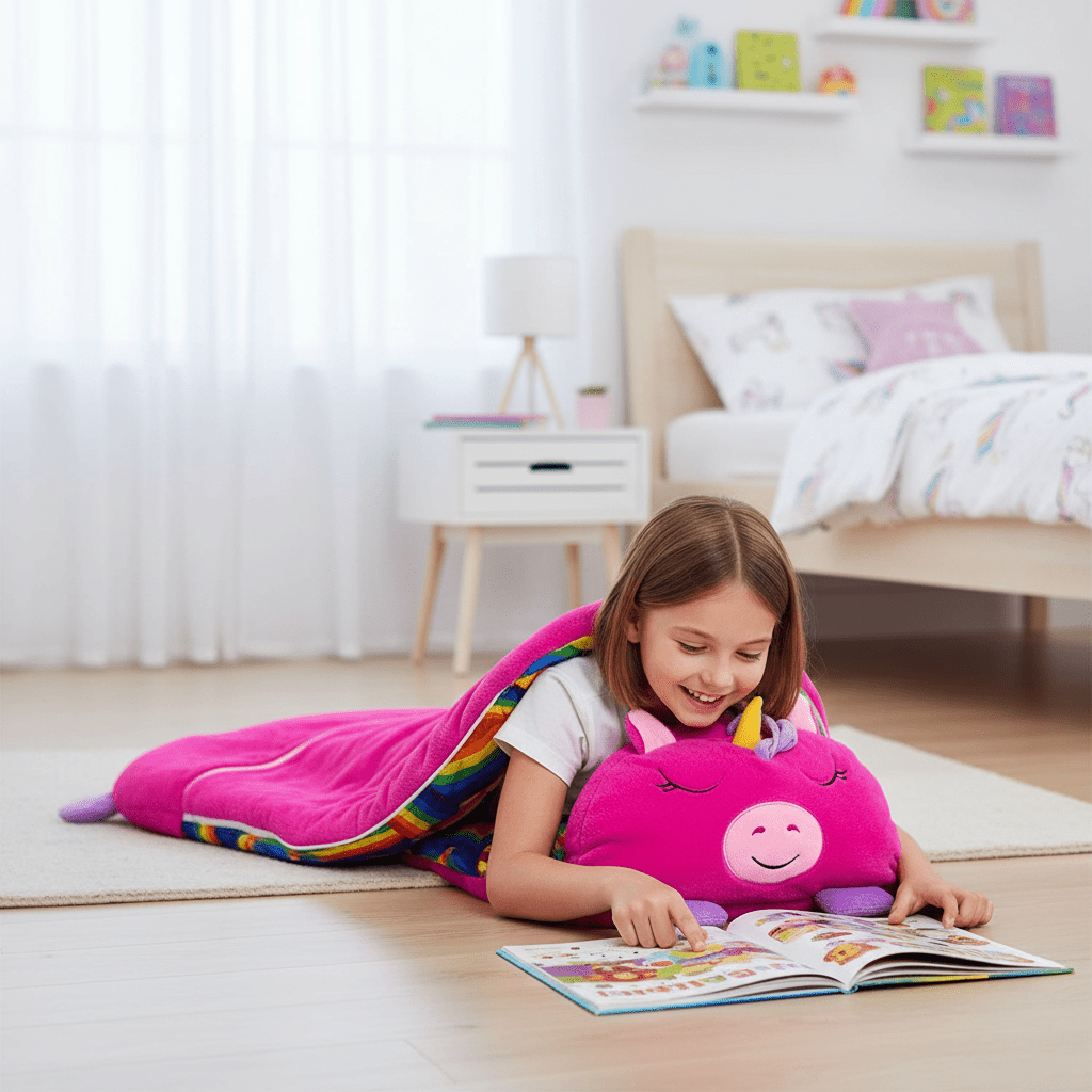Traumfreunde – 2-in-1 Kuscheltier und Schlafsack für Süße Träume