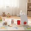 MiniKoch Holzset – Holz Küchen-Spielset – Kaffeemaschine, Toaster und Mixer – Montessori Küche