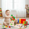 KleinerPfad Spielwürfel – 8-In-1 Montessori-Holzspielbox Aus Holz Für Babys