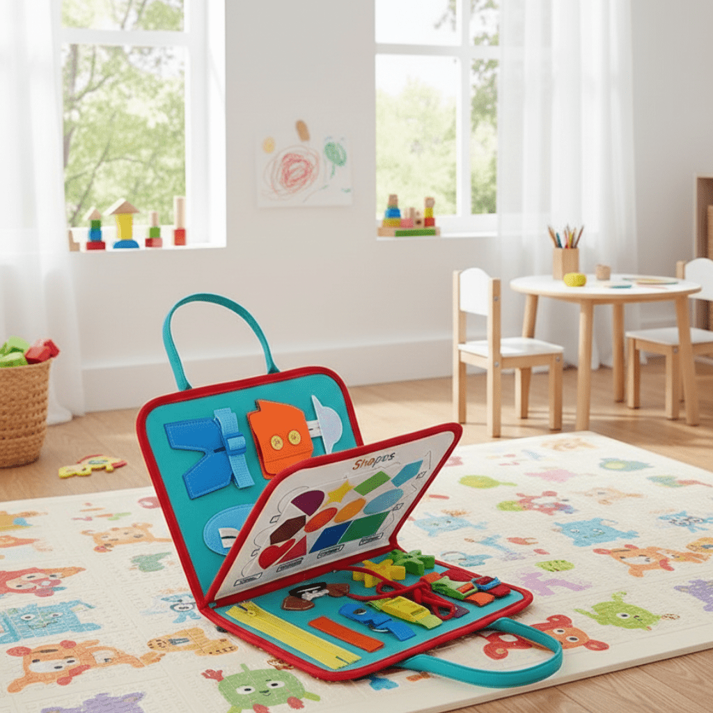 WunderKleinkinder – Montessori-Sinnesbuch Für Kleine Entdecker | Farben, Formen & Texturen Erleben