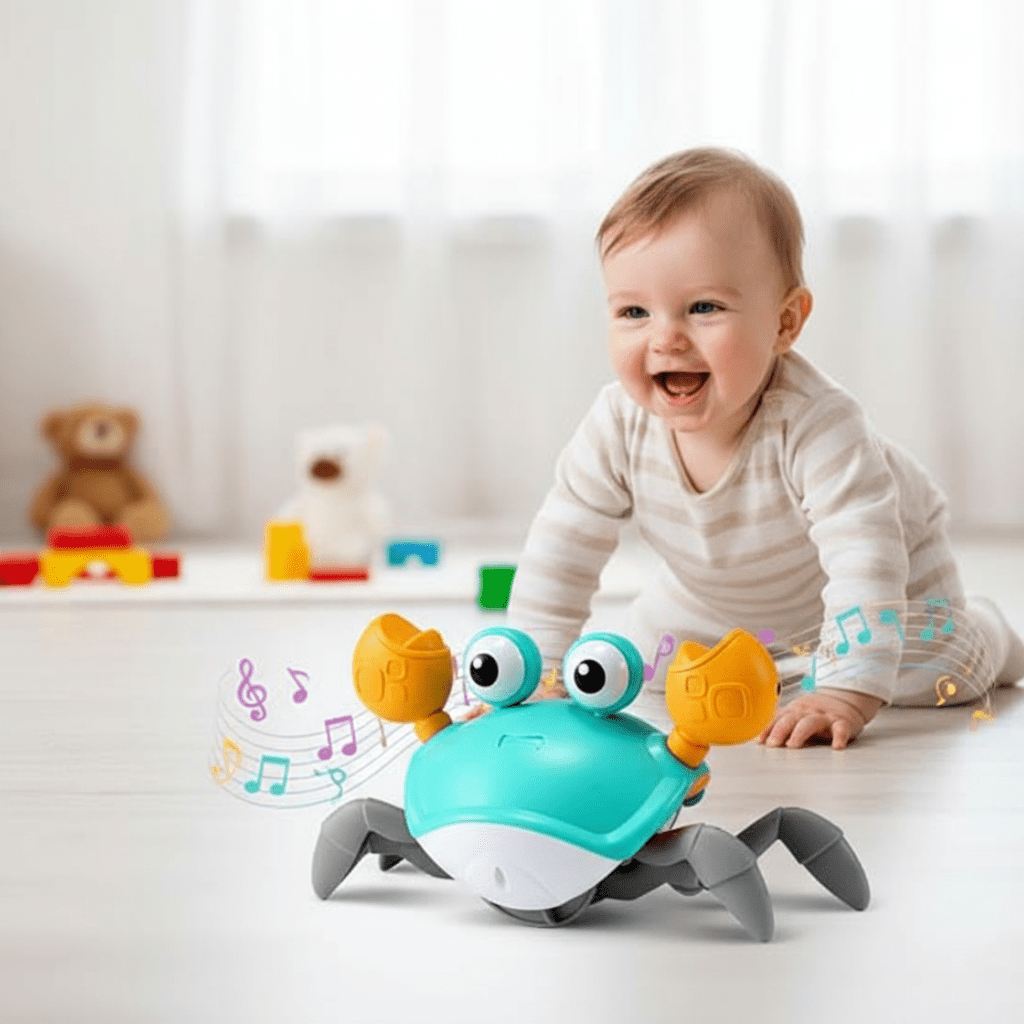MoveeCrab – Interaktive Krabbelhilfe Mit Musik Und Licht Für Babys