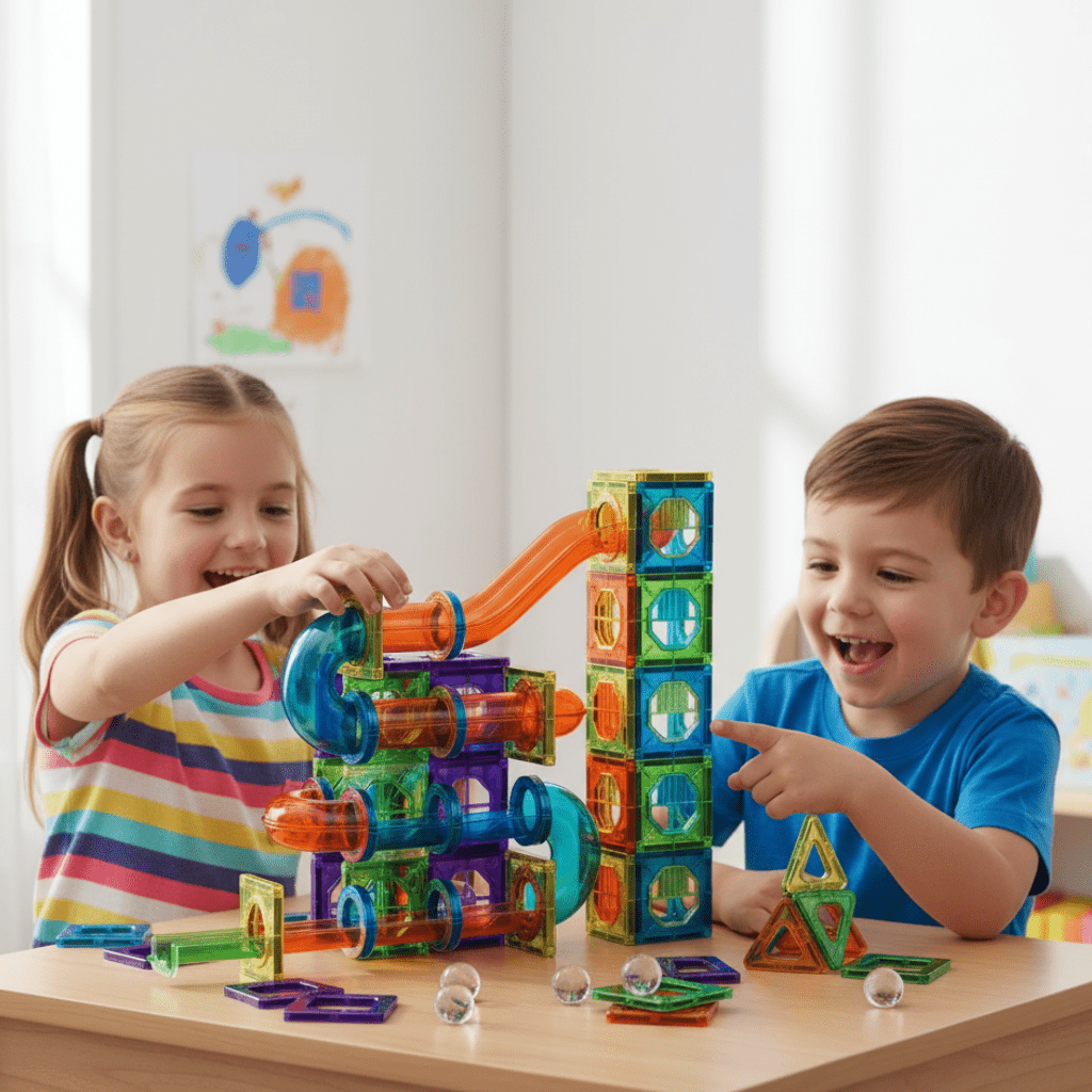MagniBlocks – Magnetische Bausteine für kreatives 3D-Bauen & Lernspaß ab 2 Jahren