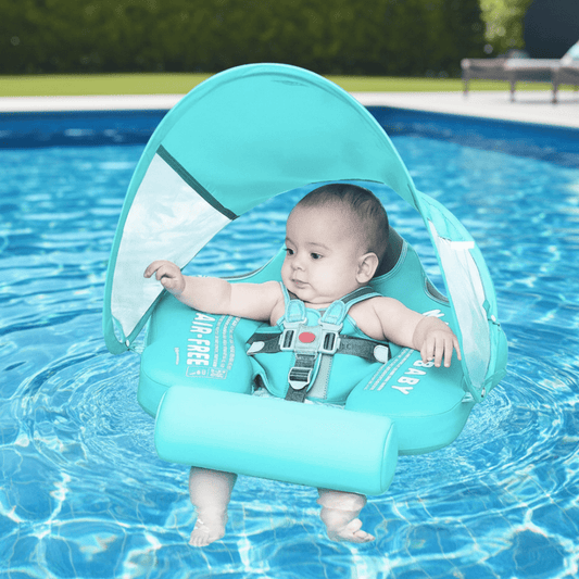 Babyschwimmring Mit Sonnendach – Aufblasbarer Babyschwimmring Mit Sonnenschutz