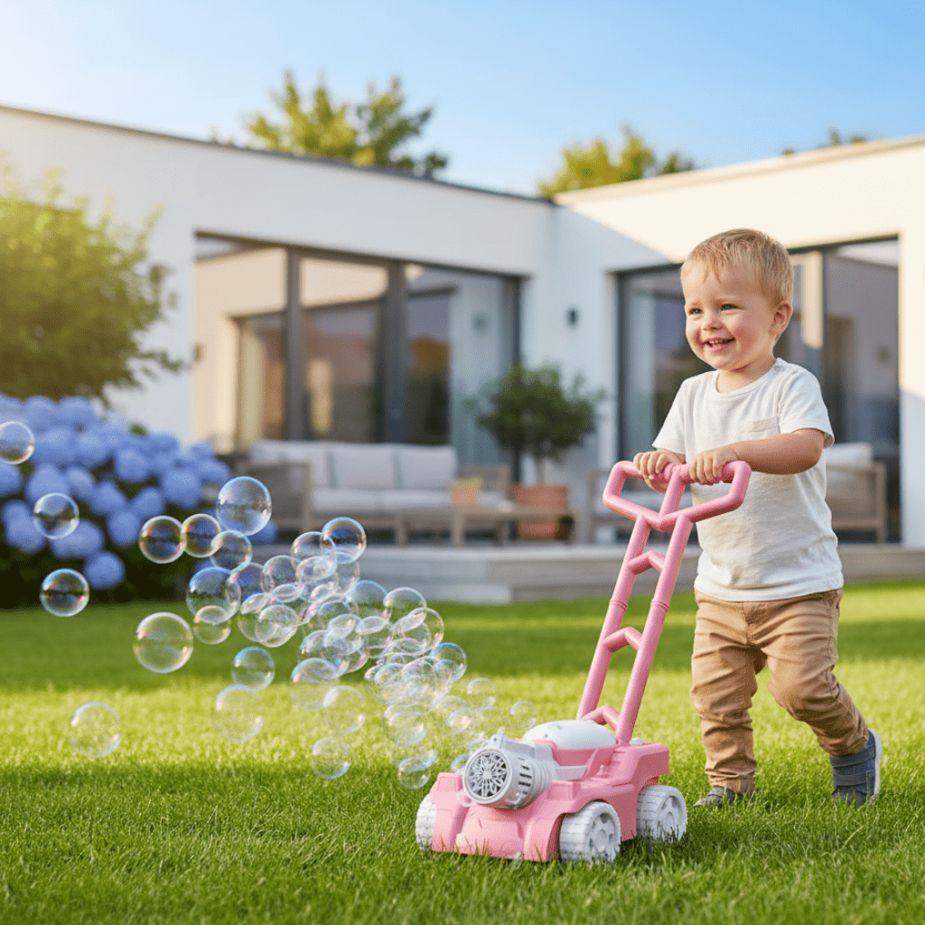 Seifenblasenmäher Spaß – Seifenblasen-Rasenmäher Für Kinder Mit Bewegungs- Und Spielspaß