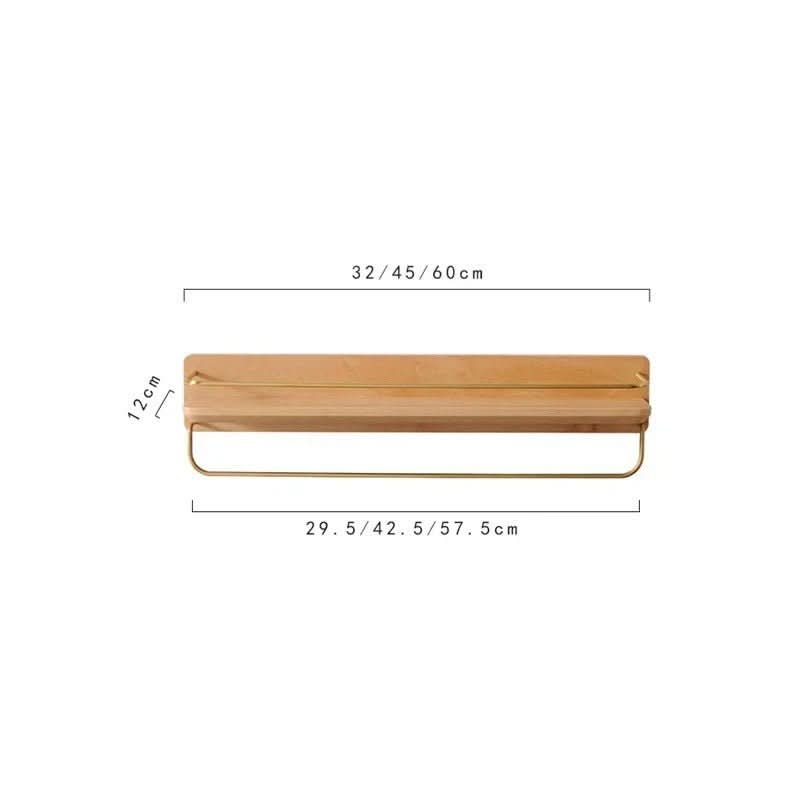 NATURAELLO – Bambus-Wandgarderobe mit Ablage & stabilen Haken 15