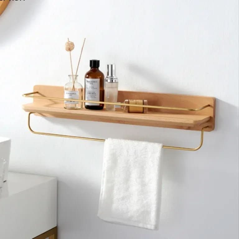 NATURAELLO – Bambus-Wandgarderobe mit Ablage & stabilen Haken 6