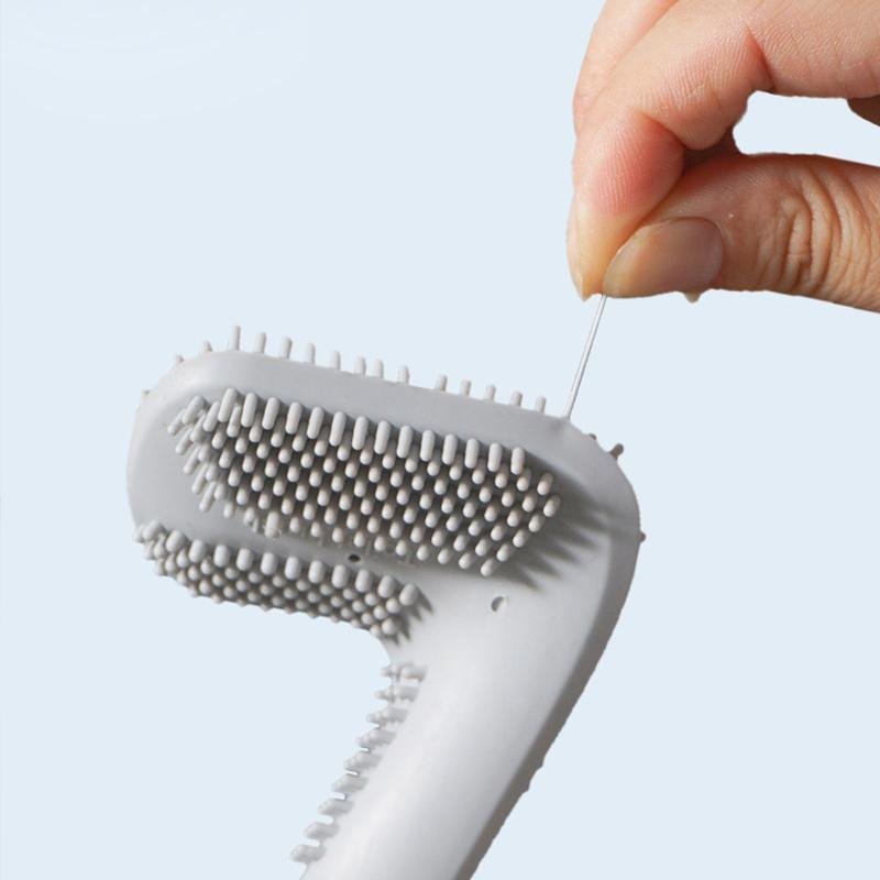 NEATFLOW – Dreieckige TPR-Toilettenbürste mit tropffreier Basis 2