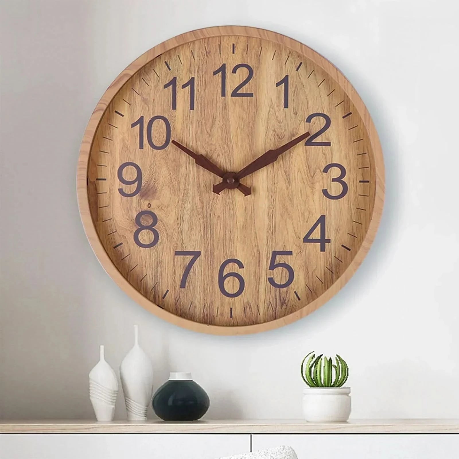 Holz Wand Uhr – Stilvolle Holzuhr Im Naturdesign Für Ruhige & Elegante Wohnräume
