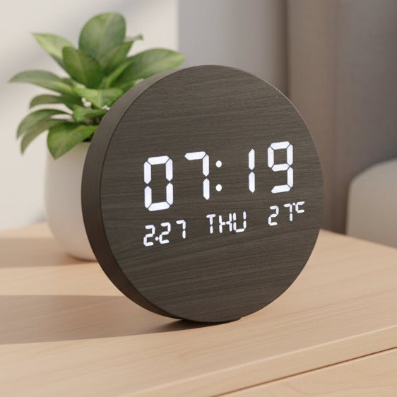 EinfacheUhr – Skandinavische Uhr Mit Digitaler Anzeige