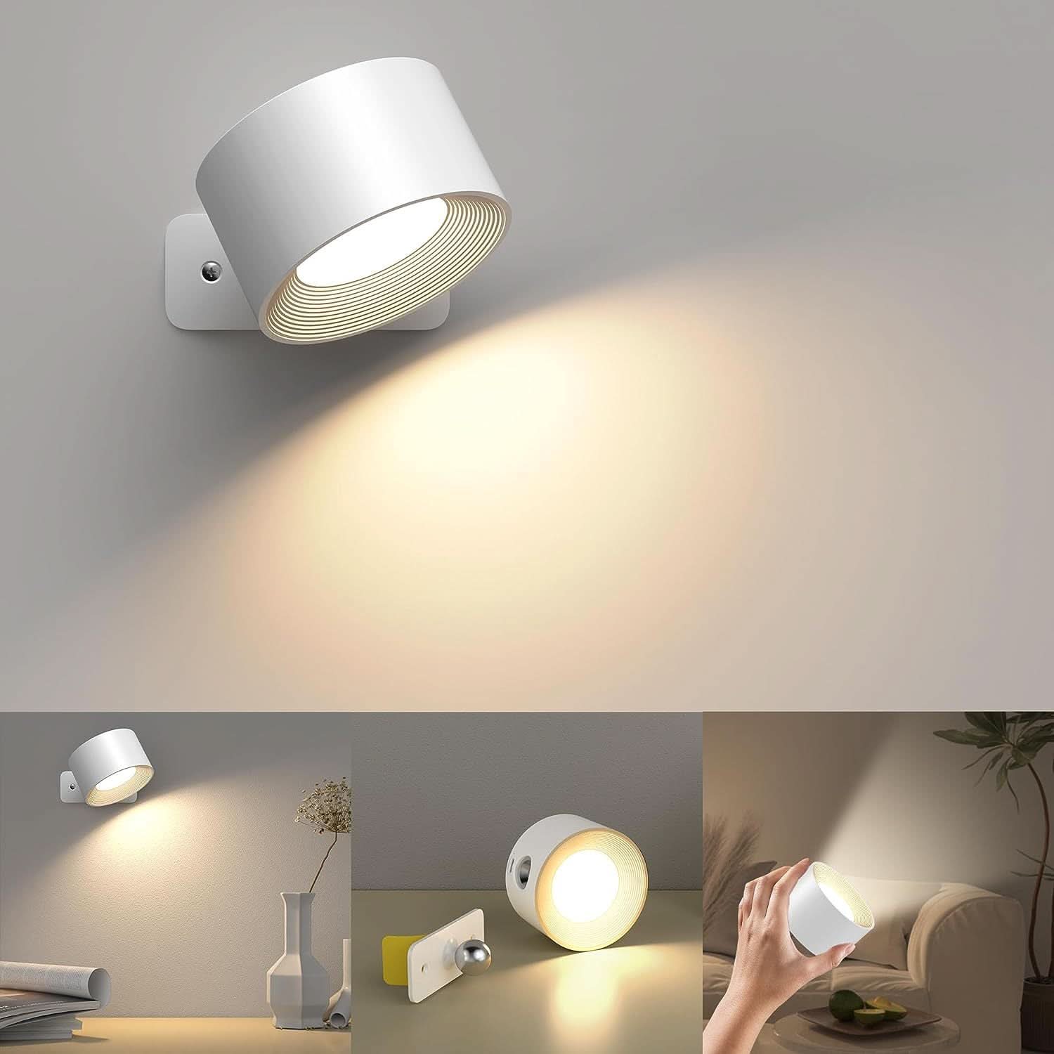 LumiSpin LED Wandlampe – Dimmbar & 360° drehbar für jedes Zuhause-3