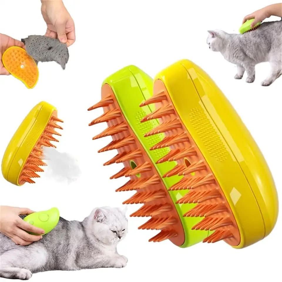 PETSTEAM – Dampfbürste für Haustiere mit Fellpflege & Haarentfernung