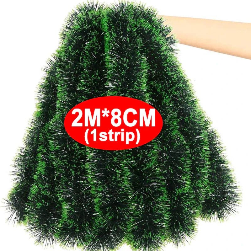 PINEWRAP – Hochwertiges grünes Weihnachtsdekoband für Kränze und Baumschmuck 15