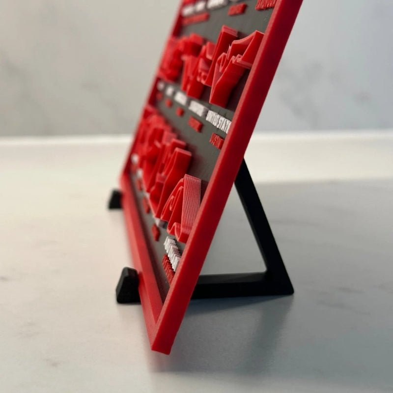PLA PACE – Umweltfreundlicher, 3D-gedruckter Rennkalender und Display 2