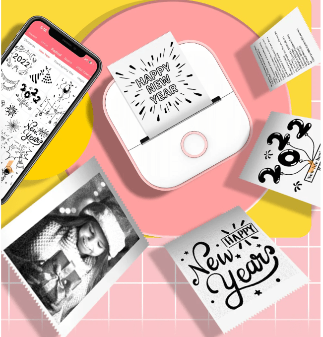 Snapify Tasche Drucker | Tragbar Mini Thermodrucker | Kabelloser Fotodrucker | Bluetooth Drucker