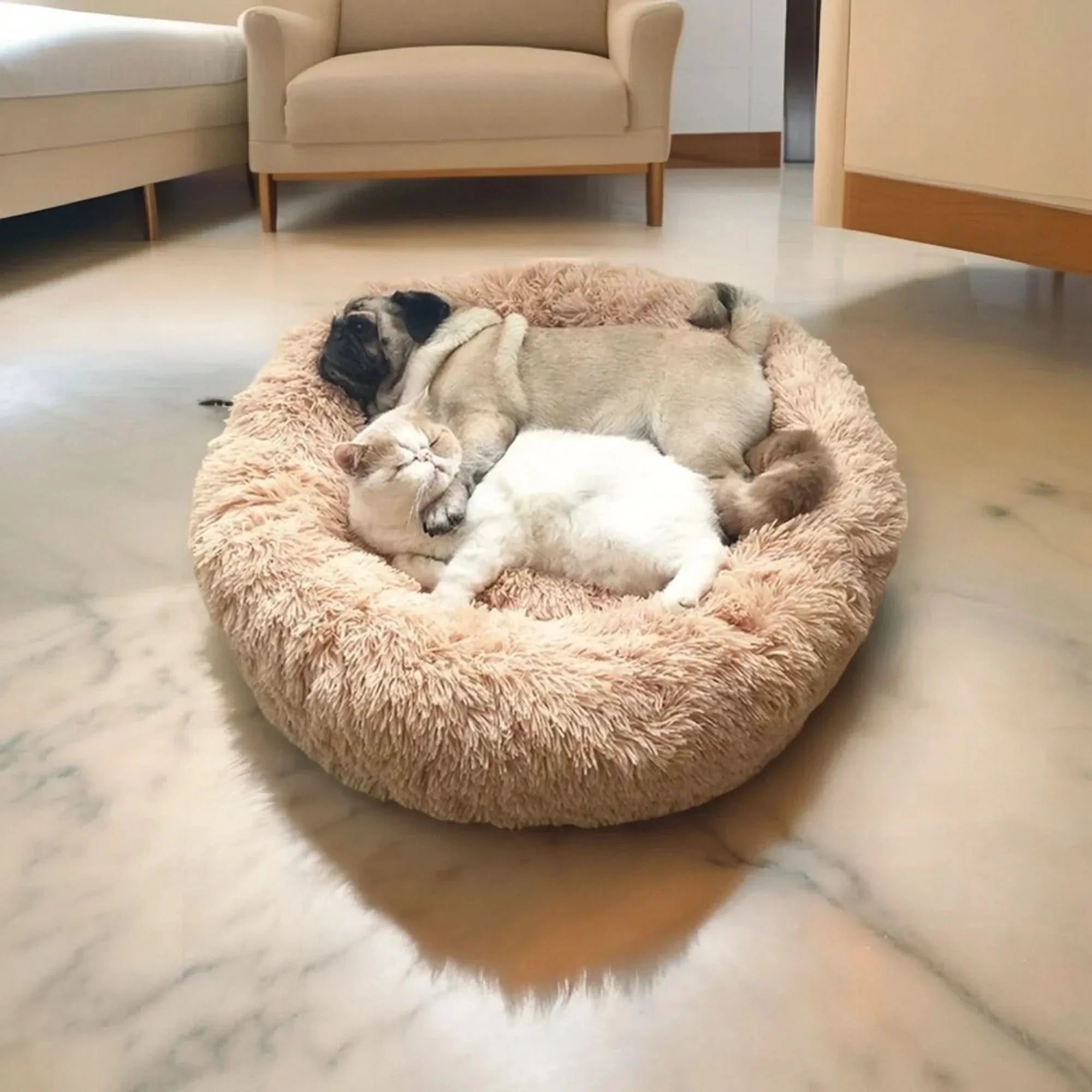 Beruhigendes Hundebett – Superweich & Komfortabel für entspannte Nächte-2