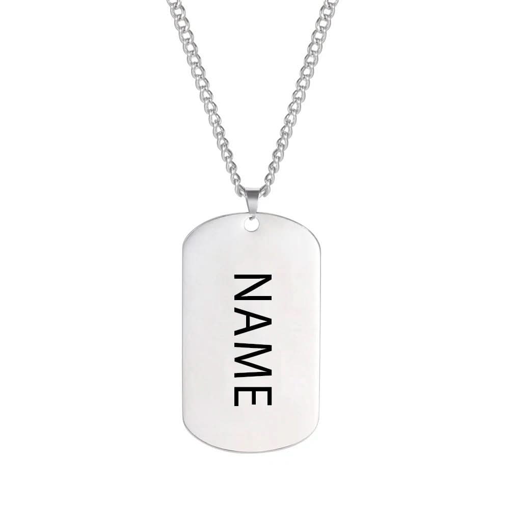 TAGNERO – Personalisierte Edelstahl-Hundekette Für Männer