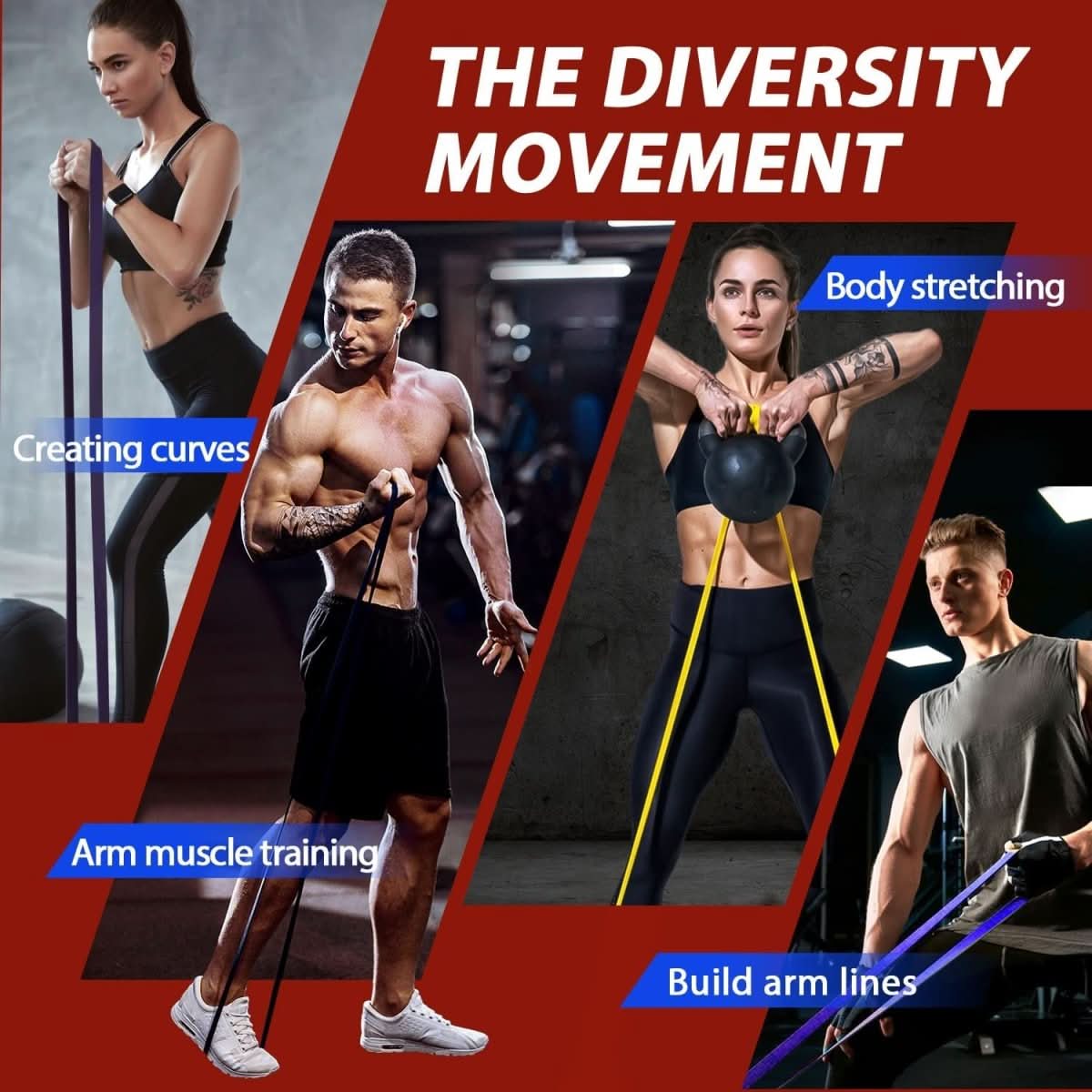 Kraftband – Widerstandsreifen Set Für Vielseitiges Krafttraining