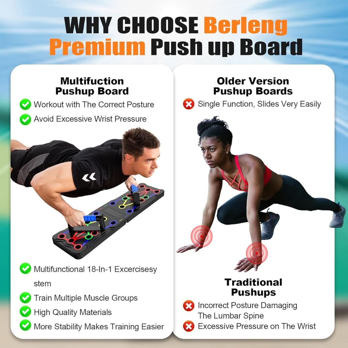 PowerFlex – Trainingsboard Für Gezielten Muskelaufbau Von Brust & Schultern