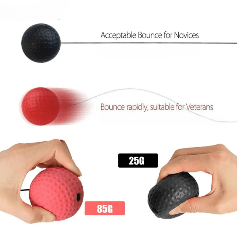 PunchPro – Reflexball Für Boxtraining Und Reaktionsverbesserung Mit 2 Trainingsbällen