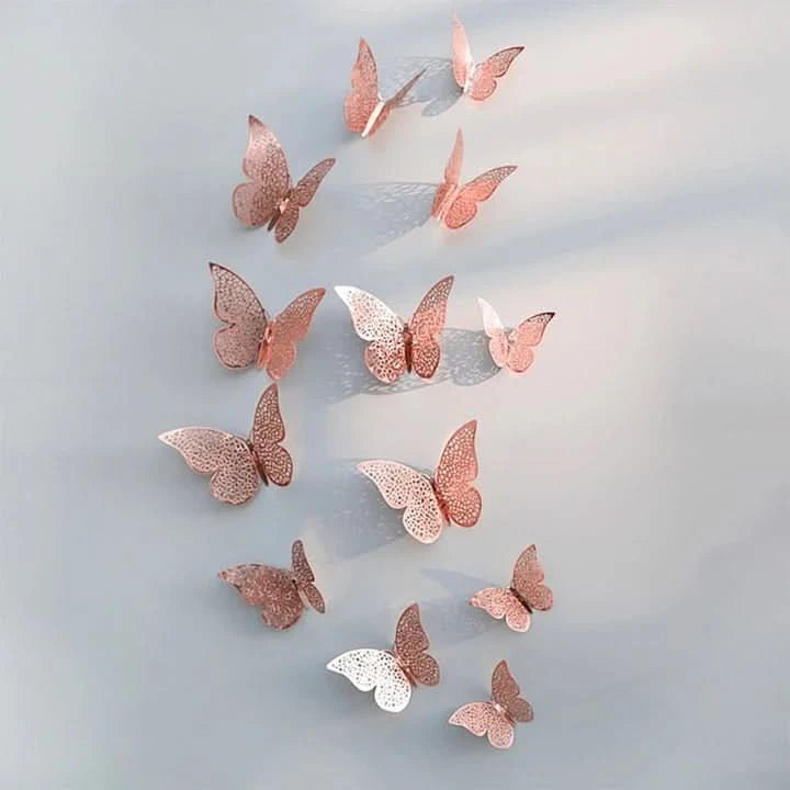 Yuki - Schicke, Raffinierte Schmetterlings-Wandkunst