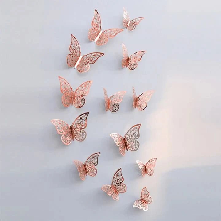 Yuki - Schicke, Raffinierte Schmetterlings-Wandkunst
