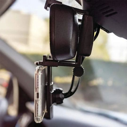 Straßenblick – Rückspiegel-Handyhalter Für Sicheres Und Komfortables Fahren