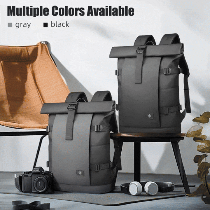 ROLLTRAIL Rucksack – Erweiterbarer Freiluft-Rucksack Mit Laptopfach, Rolltop & Diebstahlschutz