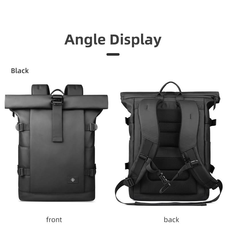 ROLLTRAIL Rucksack – Erweiterbarer Freiluft-Rucksack Mit Laptopfach, Rolltop & Diebstahlschutz