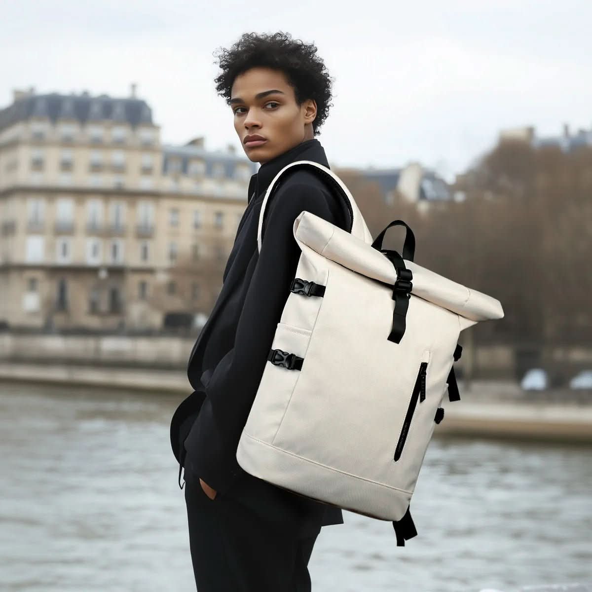 ROLLTRAIL Rucksack – Erweiterbarer Rolltop-Rucksack Mit USB, Laptopfach & Anti-Schock-System