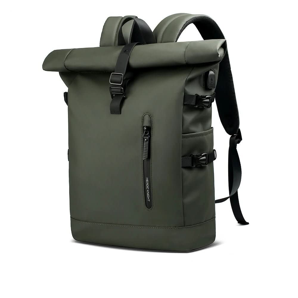 ROLLTRAIL Rucksack – Erweiterbarer Rolltop-Rucksack Mit USB, Laptopfach & Anti-Schock-System