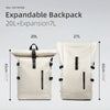 ROLLTRAIL Rucksack – Erweiterbarer Rolltop-Rucksack Mit USB, Laptopfach & Anti-Schock-System