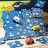 AutoPuzzle – Kreatives Rennstrecken-Puzzle mit Spielauto für Kinder