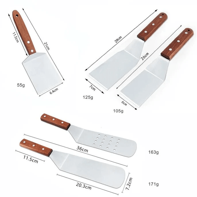 Grillspatel – Edelstahl Grillspatel & Barbecue Schaber