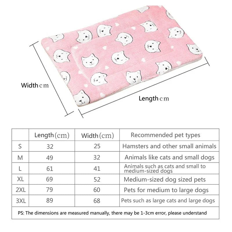 WARMFEST – Warme Flanell Schlafmatte Für Hunde & Katzen