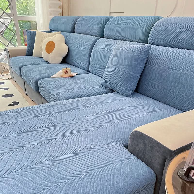 PlüschSicher - Eleganter Jacquard-Sofabezug für rutschfesten Komfort