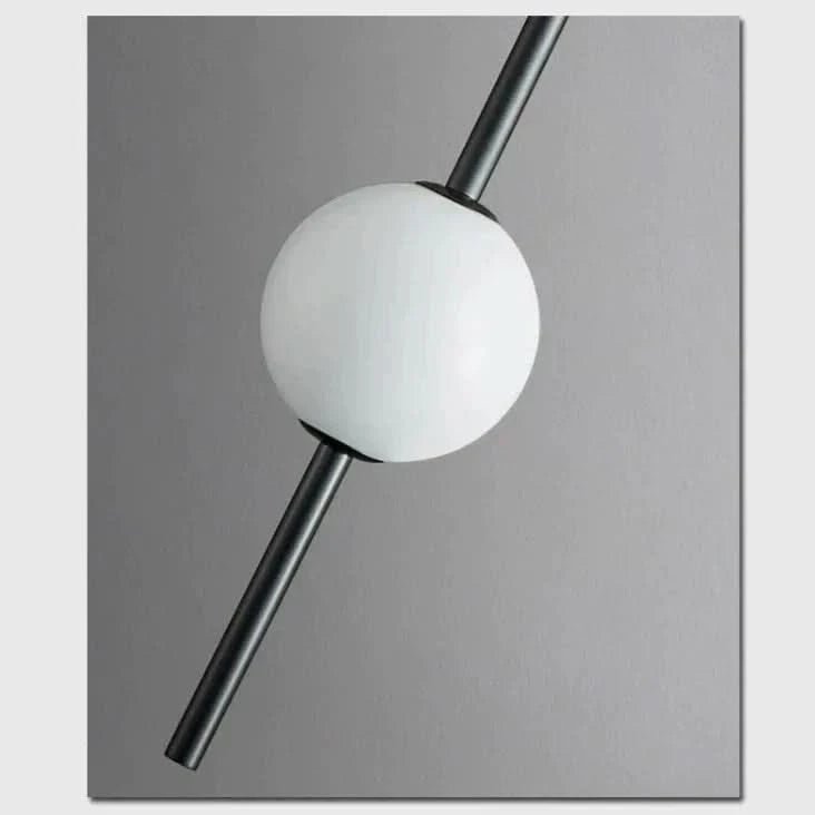 FLORENE Pendelleuchte Doppeldraht-Stangendesign Glasglobus