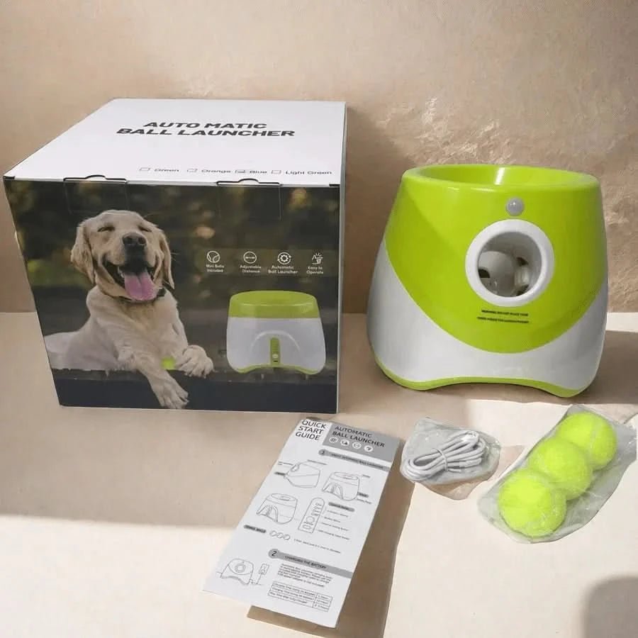 Hundesprint – Interaktiver Ballwerfer mit Wurfanpassung
