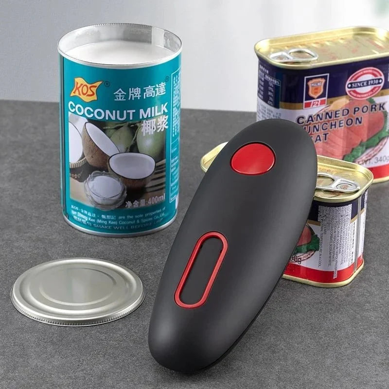 Automatischer Dosenöffner mit Ergonomischem Griff und Ein-Knopf-Bedienung