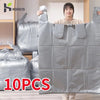 HDPE Aufbewahrung Taschen – Aufbewahrungstaschen mit großer Kapazität für Kleidung, Spielzeug & Bettwäsche – 10er-Satz
