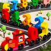 Cleverspur – Kreativer Holz-Magnet-Zug mit Zahlen – Lernspielzeug für Kinder