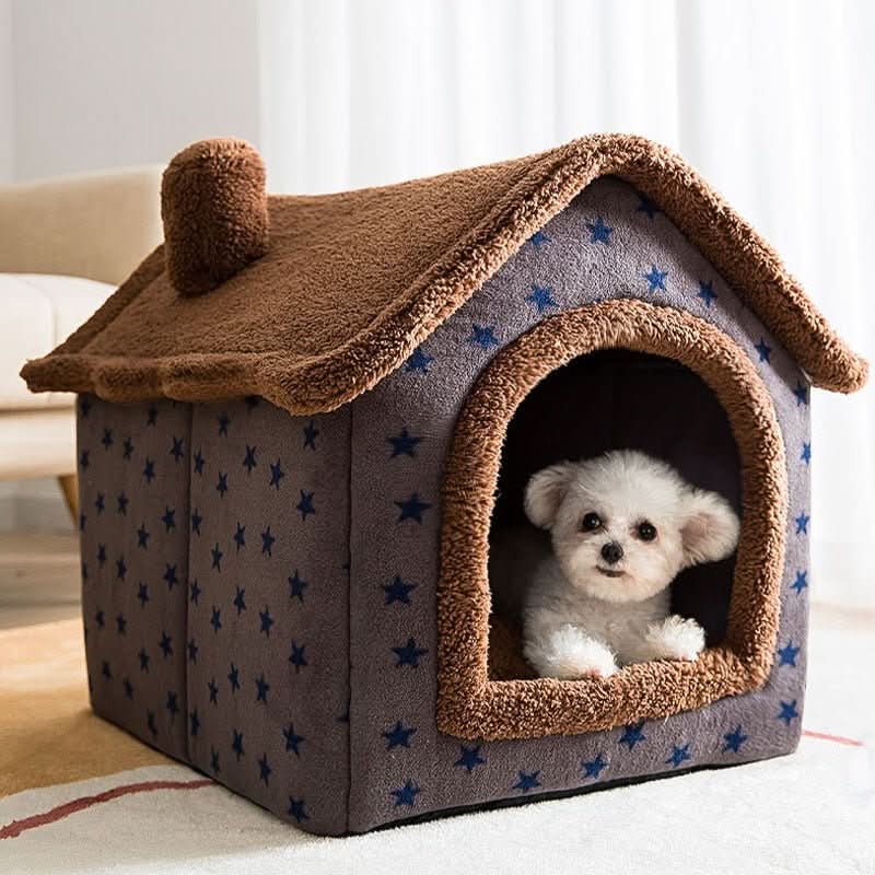FlauschigesZuhause – Gemütliches Tierhaus Für Kleine Hunde & Katzen Bis 4 kg