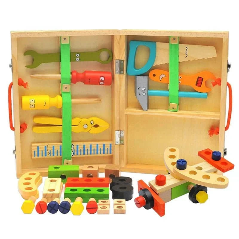Holzwerkzeuge – Montessori Werkzeugkasten Aus Holz Zur Förderung Von Kreativität Und Motorik