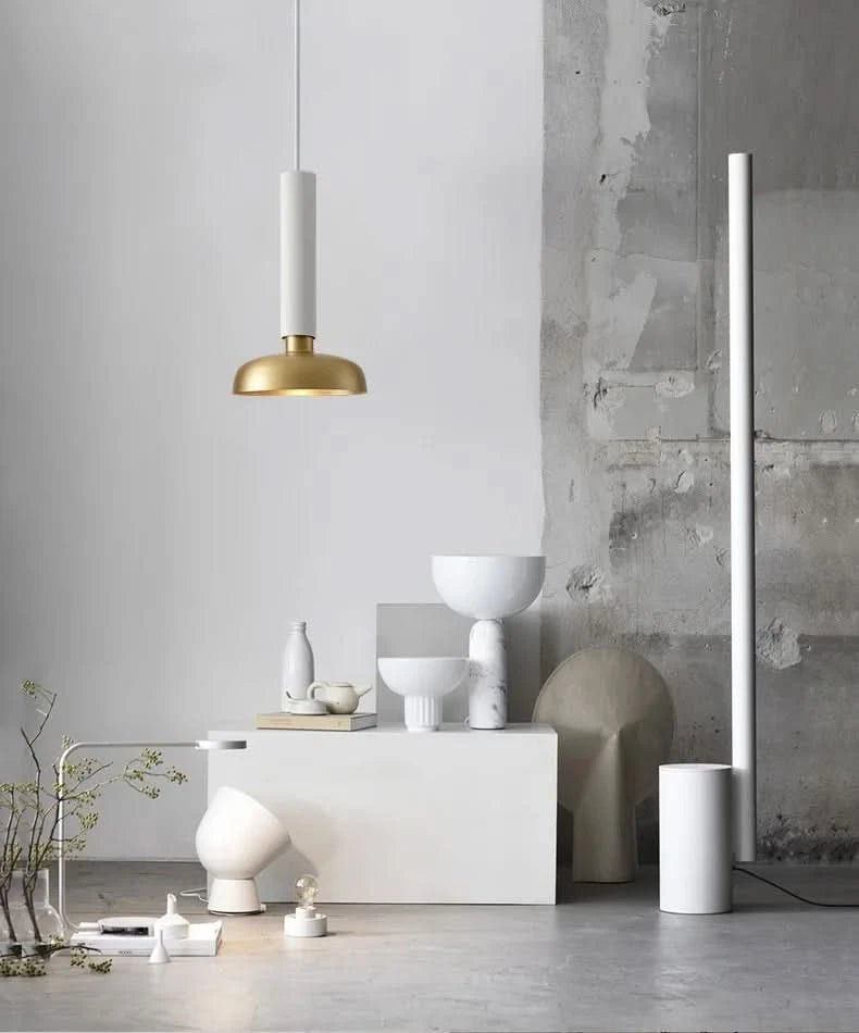 ELVINA Messing Minimalistische Industrielle Deckenleuchte